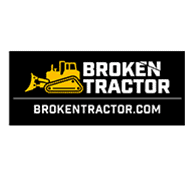 Logo for Broken Tractor featuring a yellow bulldozer, "BROKENTRACTOR.COM" on black, highlighting our Official Partners.